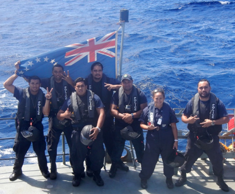 Cook Island officers gain experience with US Coast Guard