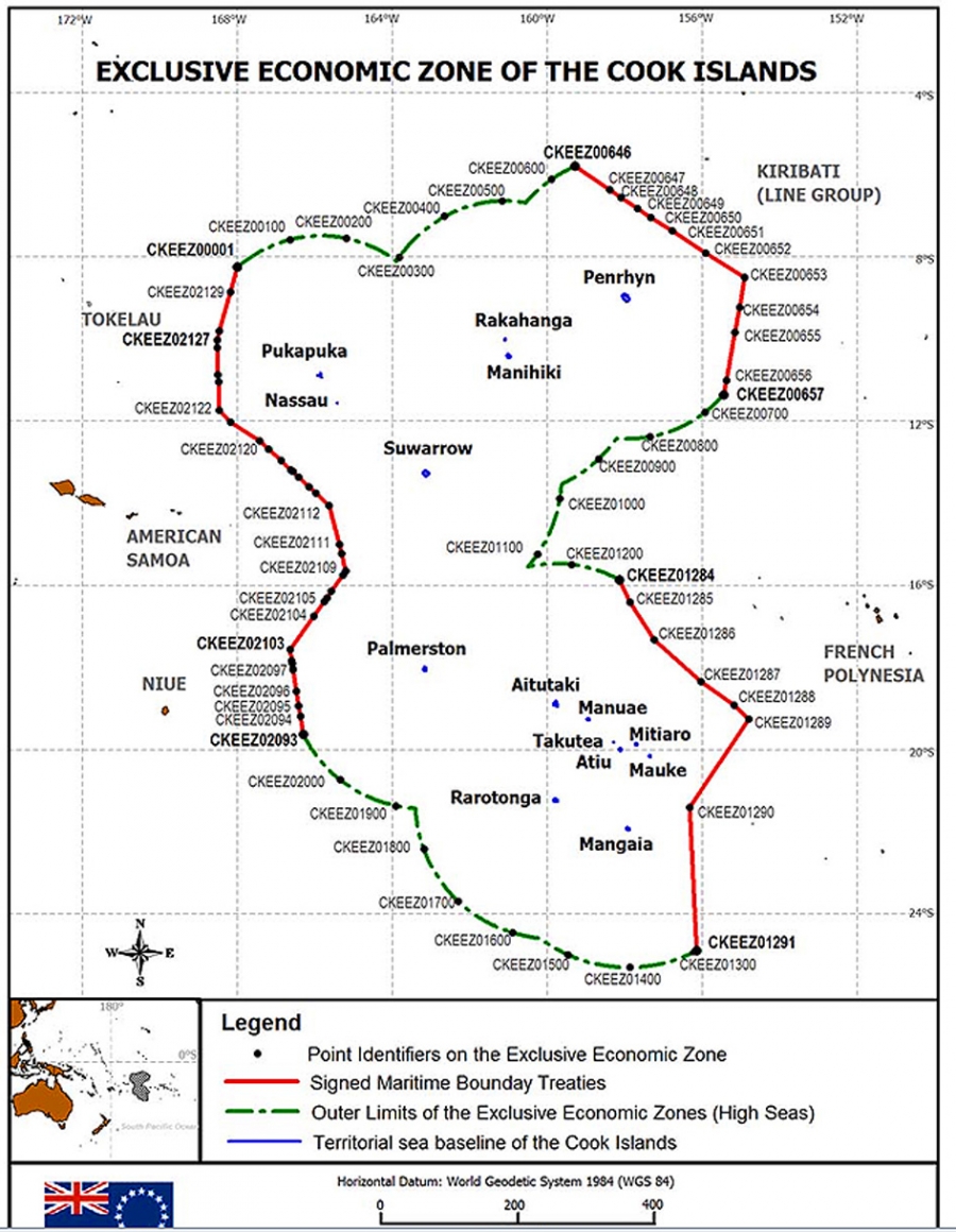 Cook Islands Outer Limits boundary formally established