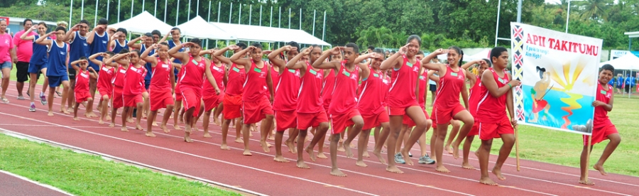 Marching displays school pride