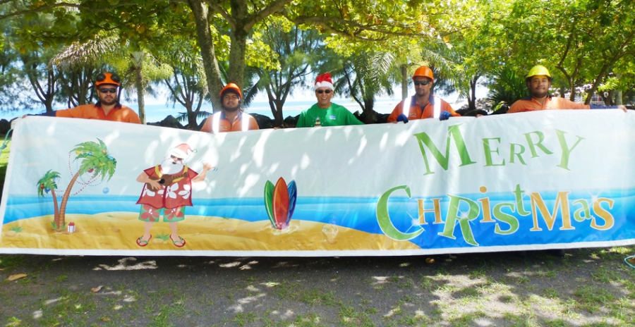 Spreading Christmas cheer the island way