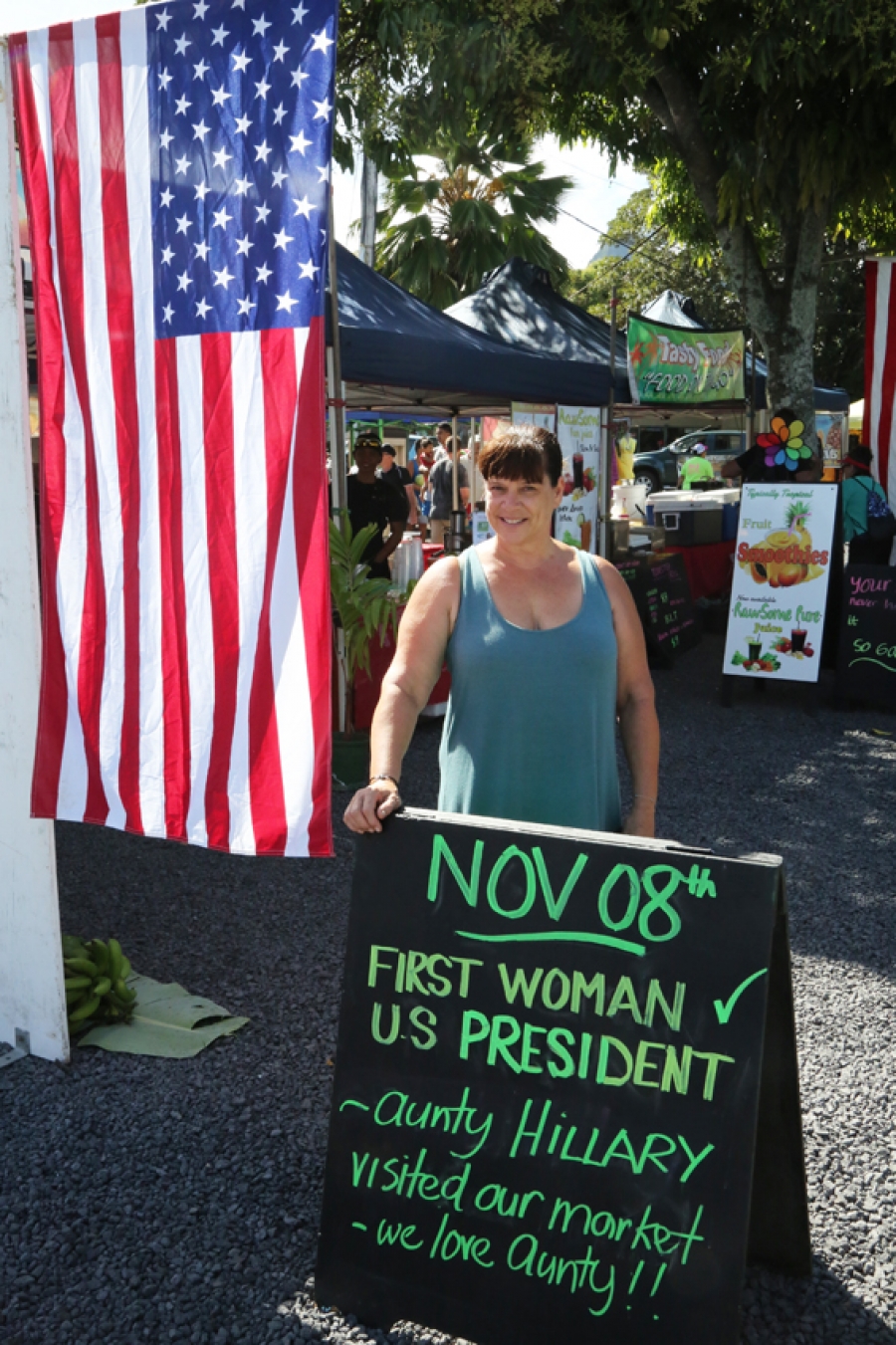 Rarotonga’s Americans backing Clinton