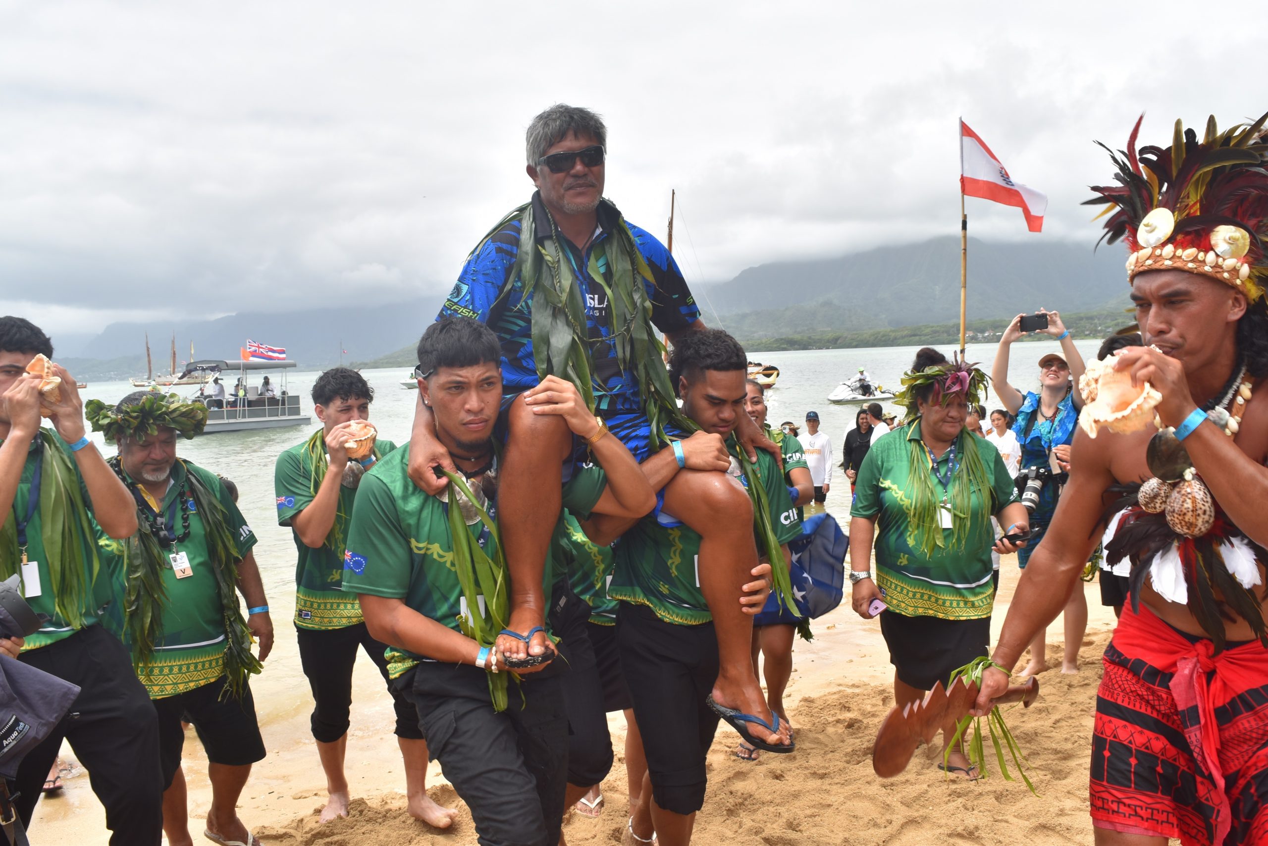 Warm welcome for Marumaru Atua  crew as FestPAC opens in Hawai’i
