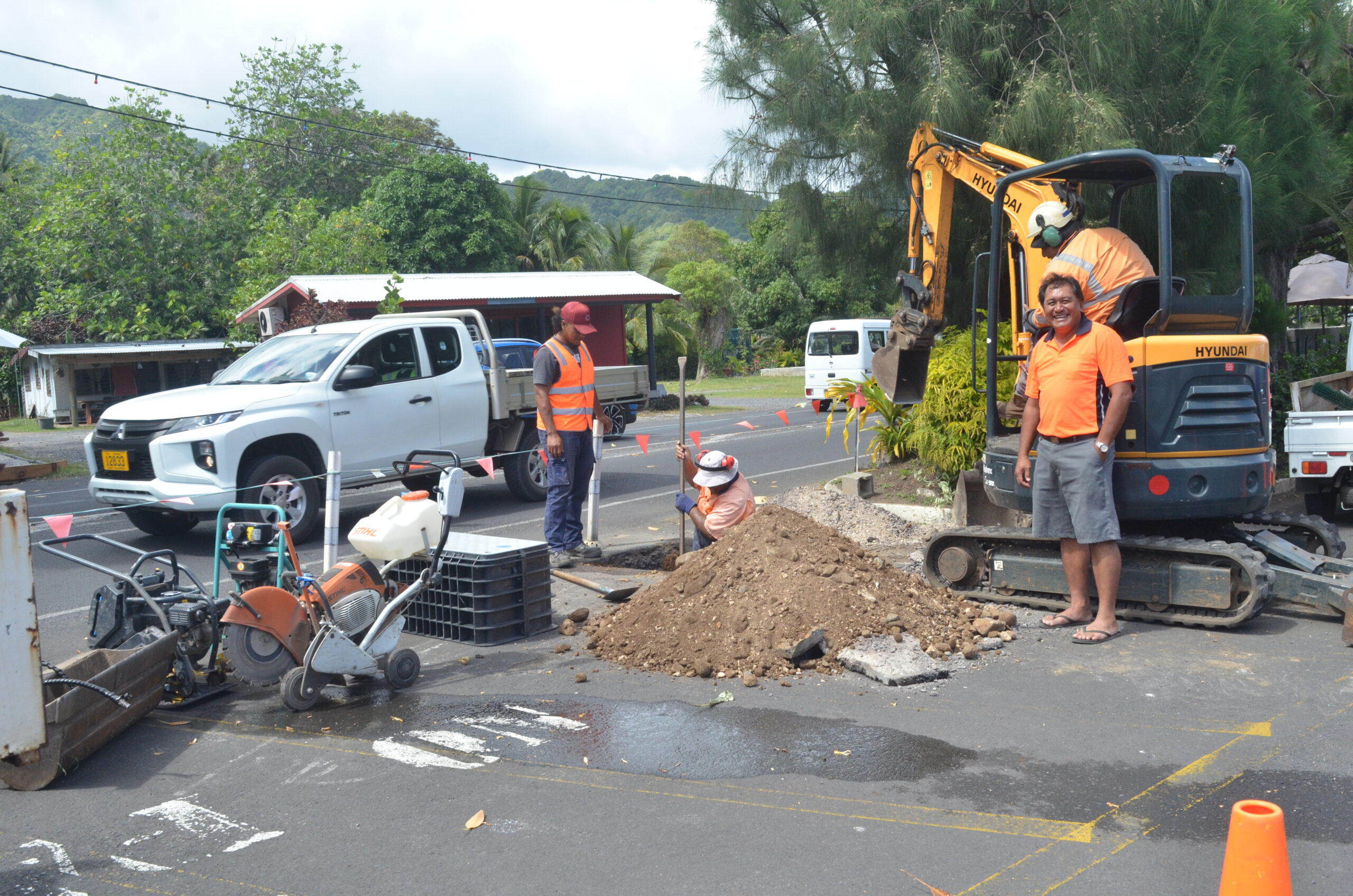 Water meter installed at Punanga Nui Market