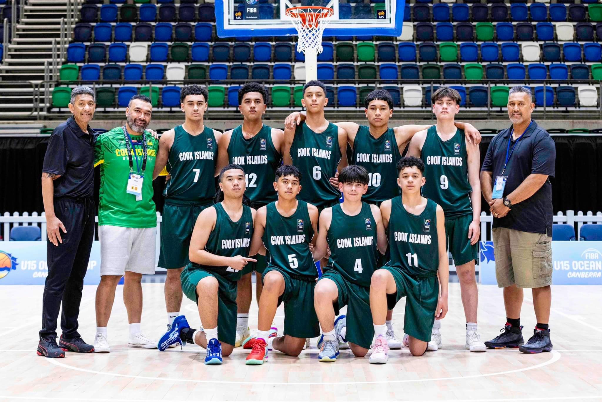 Cooks U15 brave the Oceania Basketball Cup