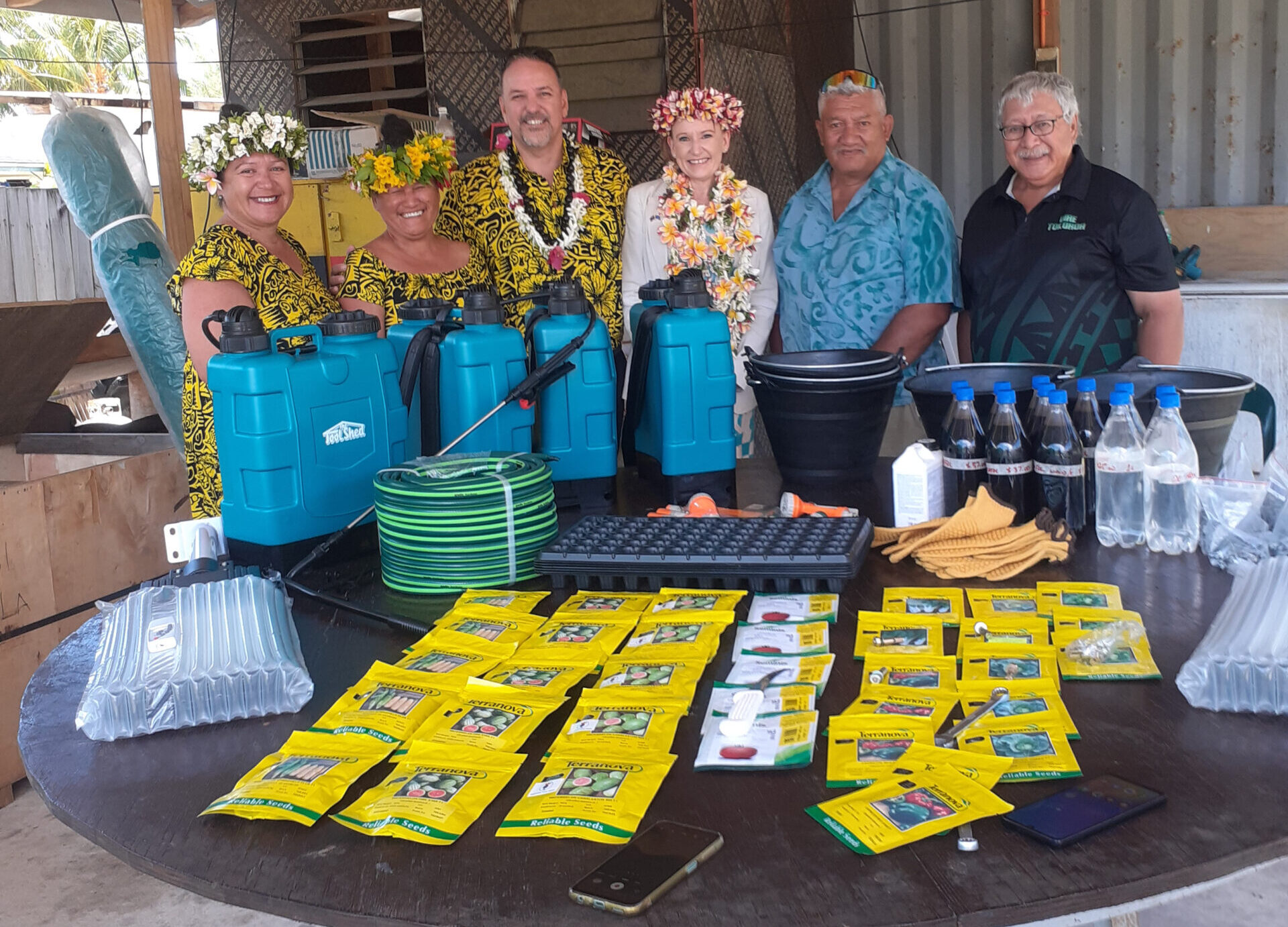 NZ High Comm visits Aitutaki Agriculture Revitalisation Project