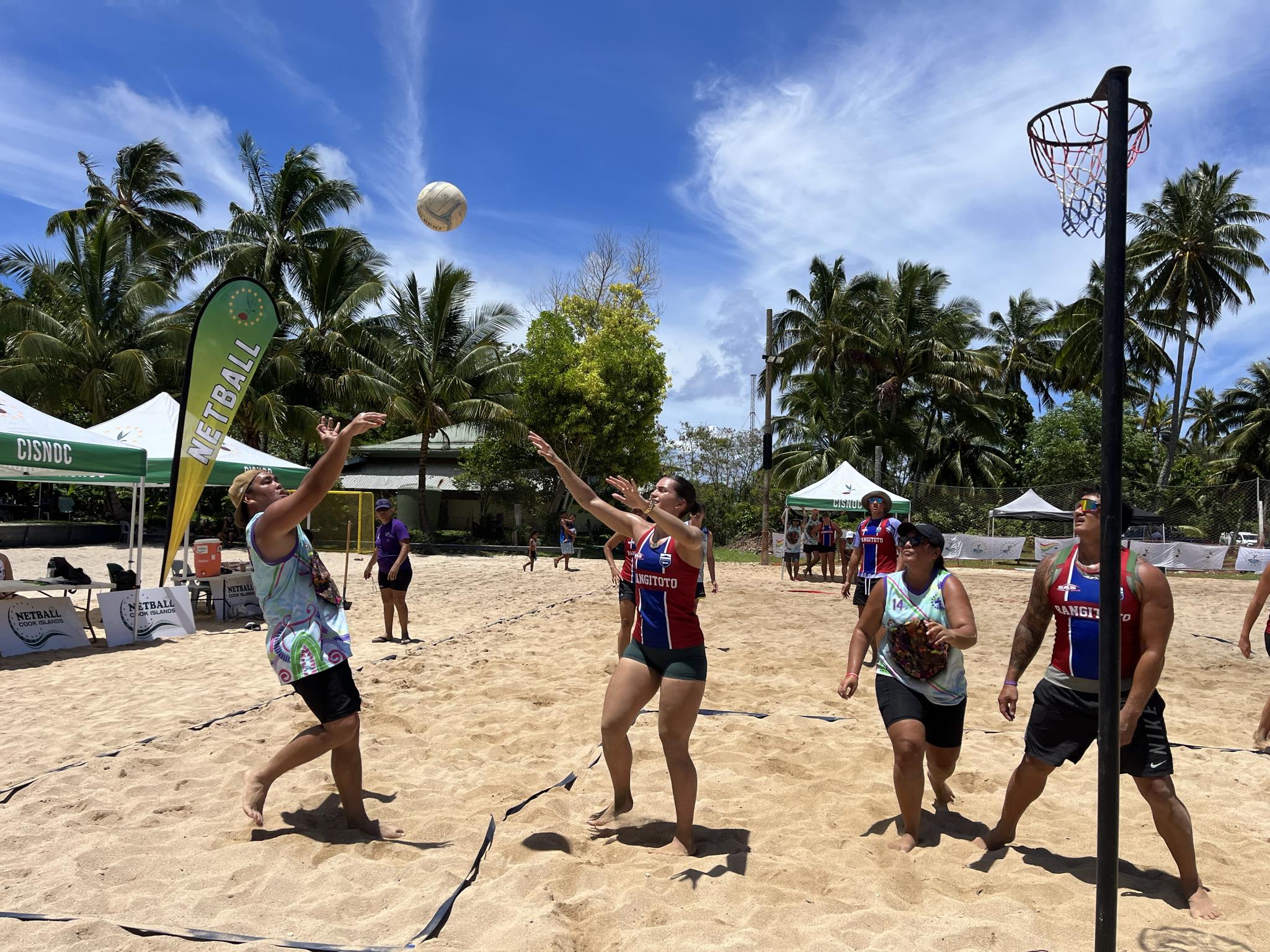 Netball heats up 2025 Beach Games