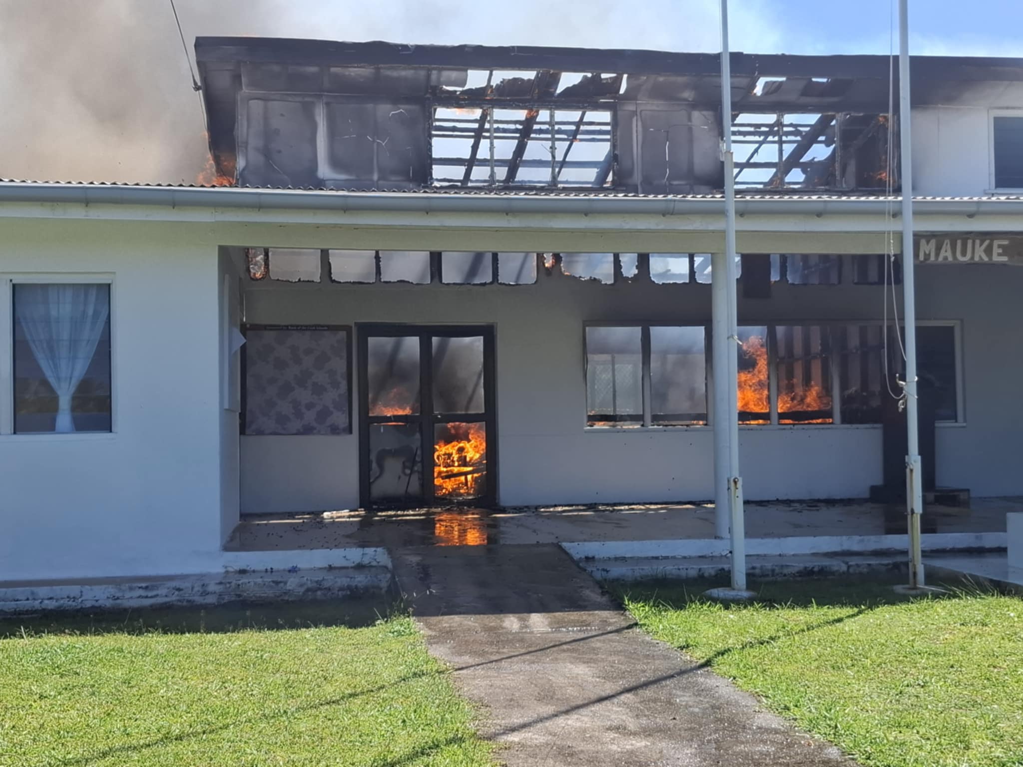 ‘Heartbreaking’: Mauke reeling after fire damages vital administration hub