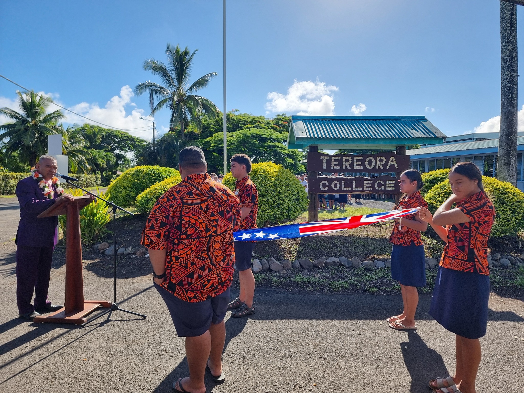 Tereora College revives decade-old flag-raising ceremony, unite students